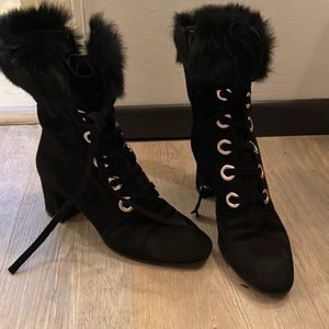 M. Gemi furry boots